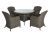Paris 4 Seater Dining Imperial Set, Grey colour ,image 1