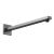 Small Rectangular Shower Arm - Nuie ARM713 Black, Black colour ,image 1