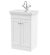 500mm Floor Standing 2-Door Vanity & Basin 1TH - Nuie CLC123A White, White colour ,image 1