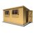 Caldey 12 x 8 Single Door Loglap Shed - Style B