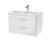 800mm Wall Hung Vanity & Ceramic Basin - Nuie FPA005A Gloss White, White colour ,image 1