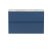800mm Wall Hung 2-Drawer Vanity Unit & Laminate Worktop - Hudson Reed URB306LBG Satin Blue, Blue colour ,image 1