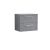 600mm Wall Hung 2 Drawer Vanity & Worktop - Nuie DPF293W Grey, Grey colour ,image 1