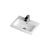 500mm Full Depth Basin - Hudson Reed PMB312 White, White colour ,image 1