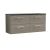 1200mm Wall Hung 4-Drawer Vanity & Laminate Worktop - Nuie ARN2524LSB2 Oak, Oak colour ,image 1