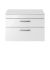 Athena Gloss White 800mm Wall Hung Vanity With Worktop ATH069W, White Gloss colour ,image 2