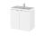 600mm Vanity Unit & Ceramic Basin - Hudson Reed CBI136A Gloss White, White colour ,image 1