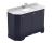 1200mm 4-Door Angled Unit & Marble Top 1TH - Hudson Reed LOF361 Twilight Blue, Blue colour ,image 1
