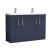 1200mm Floor Standing 4-Door Vanity & Double Basin - Nuie ARN2903F Blue, Blue colour ,image 1