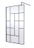 1200mm Abstract Frame Wetroom Screen - Hudson Reed WRSFB12 Matt Black, Black colour ,image 1