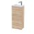 400mm Compact Vanity Unit & Basin - Hudson Reed CBI3021 Oak, Oak colour ,image 1
