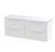1200 Wall Hung 4-Drawer Vanity & Laminate Worktop - Hudson Reed DFF193LSW2 White, White colour ,image 1