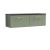 1200mm Wall Hung 2-Drawer Vanity & Laminate Worktop - Nuie ARN822LSB2 Green, Green colour ,image 1