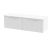 1200mm Wall Hung 2 Drawer Vanity & Worktop - Hudson Reed DFF194W2 White, White colour ,image 1