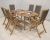 100% Fsc Ellipse Table With 6X Henley Grey Textylene High Back Recliner Armchairs ,image 1