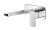 Wall Mounted 2 Tap Hole Basin Mixer With Plate - Nuie WIN328 Chrome, Chrome colour ,image 1