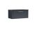 800mm Wall Hung Single Drawer Vanity & Laminate Top - Nuie DPF1496LSB Black, Black colour ,image 1