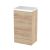 500mm WC Unit & Polymarble Top - Hudson Reed CBI3005 Oak, Oak colour ,image 1