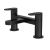 Deck Mounted Bath Filler - Nuie BIN403F Matt Black