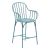 Cellini 1060 x 640 Metal Mid Height Arm Chair - Vintage Light Blue