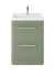 Floor Standing 600mm Cabinet & Basin - Hudson Reed SOL801 Green, Green colour ,image 1