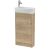 440mm Floor Standing 1 Door Unit & 1TH Basin RH - Hudson Reed JNU1821R Oak, Oak colour ,image 1