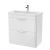 800mm Floor Standing Vanity & Ceramic Basin - Nuie FPA004A Gloss White, White colour ,image 1
