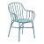 Cellini 860 x 600 Metal Arm Chair - Vintage Light Blue