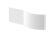 Shower Bath Front Panel (1600mm) - Nuie WBP203 White, White colour ,image 1