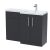 1100mm Right Hand Combination - Nuie ARN1411R Black, Black colour ,image 1