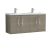 1200mm Wall Hung 4 Door Vanity & Double Basin - Nuie ARN2523C Oak, Oak colour ,image 1