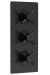 Triple Thermostatic Shower Valve With Diverter - Hudson Reed KRI4023 Black, Black colour ,image 1