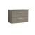 800mm Wall Hung 2 Drawer Vanity & Laminate Top - Nuie ARN2526LSB Oak, Oak colour ,image 1