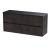 1200mm Wall Hung 4-Drawer Unit & Laminate Worktop - Nuie HAV2604LSB2 Brown, Brown colour ,image 1