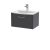 600mm Wall Hung Single Drawer Vanity & Basin 4 - Hudson Reed JNU2222G Grey, Grey colour ,image 1