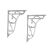 Ornate Cistern Brackets - Hudson Reed FA322 Chrome, Chrome colour ,image 1