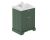 600mm Cabinet & Basin (1TH) - Hudson Reed LOF803 Hunter Green, Green colour ,image 1
