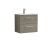600mm Wall Hung 2 Drawer Vanity & Basin 2 - Nuie ARN2524B Oak, Oak colour ,image 1