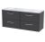 1200 Wall Hung 4-Drawer Vanity & Laminate Worktop - Hudson Reed JNU2224LBG2 Grey, Grey colour ,image 1