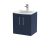 500mm Wall Hung 2-Door Vanity & Basin 4 - Hudson Reed JNU2921G Blue, Blue colour ,image 1
