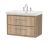 800mm Wall Hung 2-Drawer Vanity with Basin - 3 Tap Hole - Hudson Reed LIL3026B Oak, Oak colour ,image 1