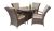 Florence Rattan Table And 4 Chairs Set, Brown colour ,image 1
