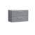 800mm Wall Hung 2 Drawer Vanity & Laminate Top - Nuie DPF295LSW Grey, Grey colour ,image 1