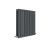Horizontal Double Panel Radiator 600 x 586 - Hudson Reed HLA38D Anthracite, Anthracite colour ,image 1