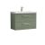 800mm Wall Hung 2 Drawer Vanity & Basin 1 - Nuie ARN826A Green, Green colour ,image 1