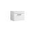 600 Wall Hung Single Drawer Unit & Laminate Worktop - Nuie ATH041LCM White, White colour ,image 1