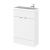 600mm Vanity Unit & Basin - Compact - Hudson Reed CBI106 Gloss White, White colour ,image 1