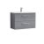 800mm Wall Hung 2 Drawer Vanity & Basin 4 - Nuie ARN2226G Grey, Grey colour ,image 1