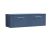 1200mm Wall Hung 2 Drawer Vanity & Worktop - Nuie DPF394W2 Blue, Blue colour ,image 1