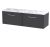 1200 Wall Hung 2-Drawer Vanity & Laminate Worktop - Hudson Reed JNU2222LCM2 Grey, Grey colour ,image 1